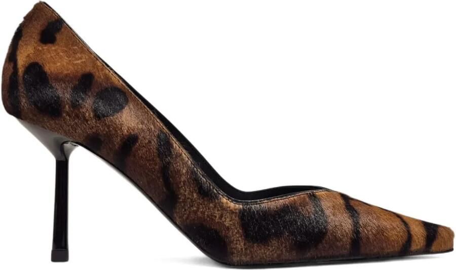 Le Silla 100 mm Vivienne pumps met hak Bruin