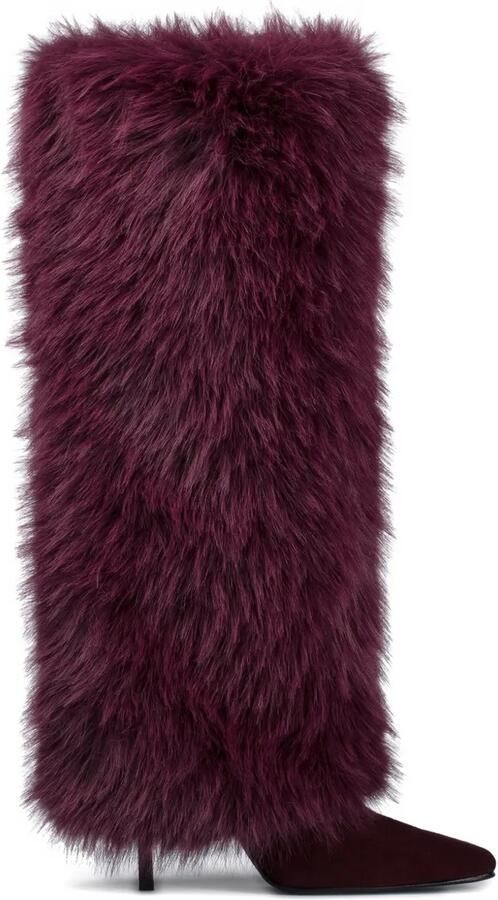 Le Silla 110 mm Andy suède enkellaarzen Roze