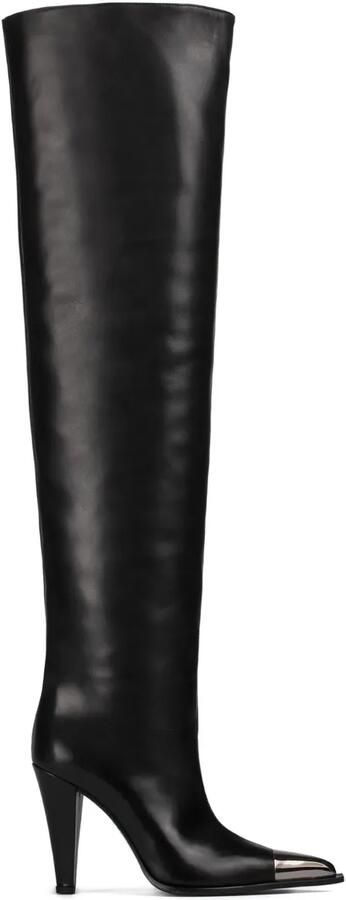 Le Silla 110 mm Tess laarzen met metallic neus Zwart