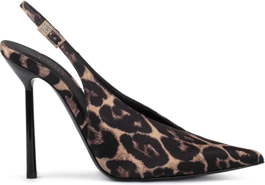 Le Silla 120 mm Clivage leren pumps Zwart