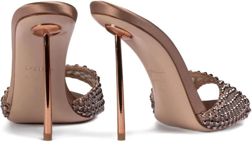 Le Silla 120 mm Gilda sandalen verfraaid met kristallen Bruin - Foto 3