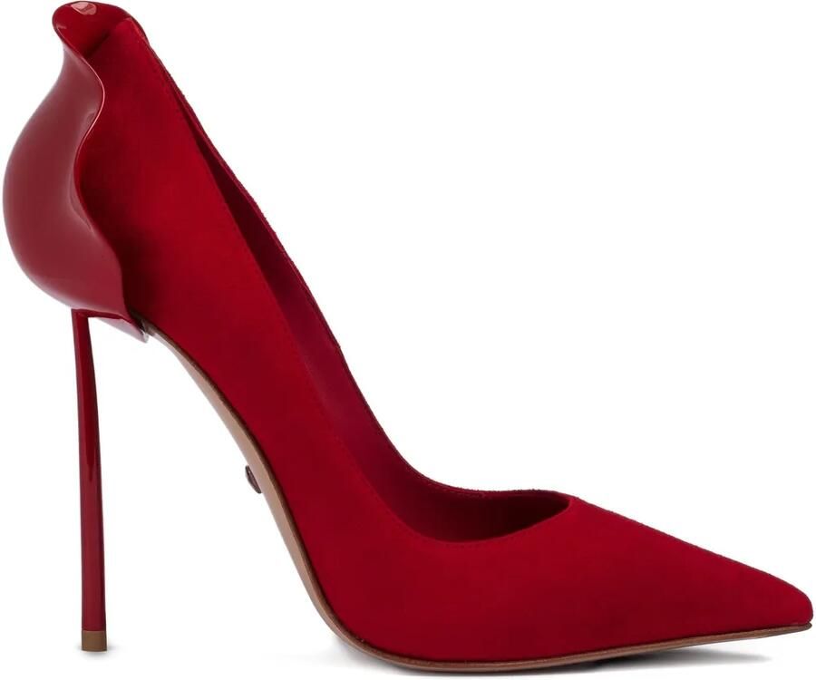 Le Silla 120 mm Petalo Blooming Heart pumps Rood