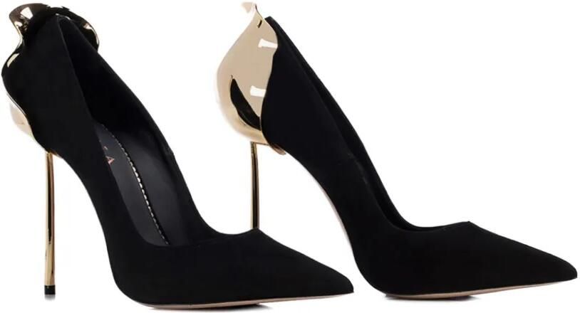 Le Silla 120 mm Petalo pumps met puntige neus Zwart - Foto 3