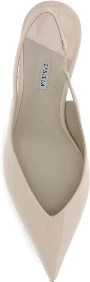 Le Silla 60 mm Vivienne slingback pumps Beige - Foto 3