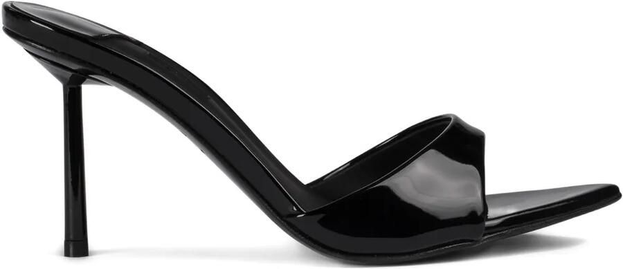 Le Silla 80 mm Bella lakleren sandalen Zwart