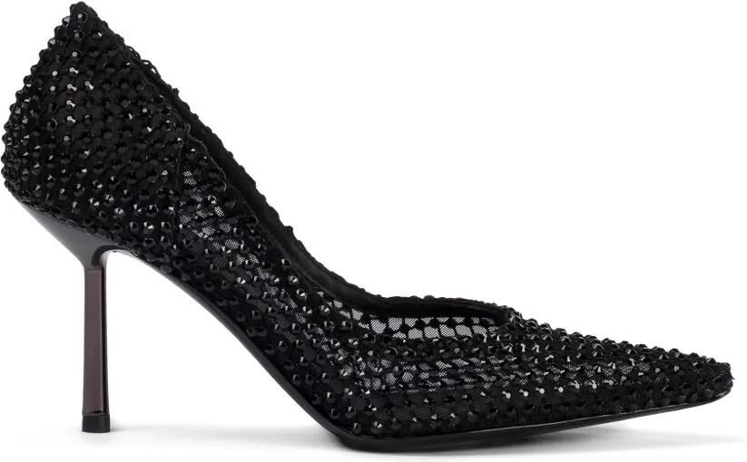 Le Silla 80 mm Gilda pumps verfraaid met kristallen Zwart