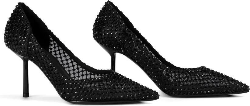 Le Silla 80 mm Gilda pumps verfraaid met kristallen Zwart - Foto 4