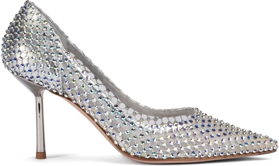 Le Silla 80 mm Gilda pumps Zilver