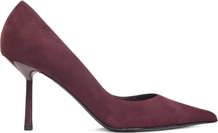 Le Silla 80 mm pumps met stilettohak en puntige neus Rood