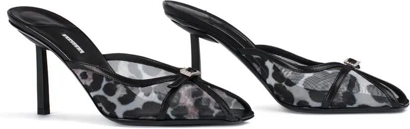 Le Silla 80 mm Vittoria muiltjes Zwart