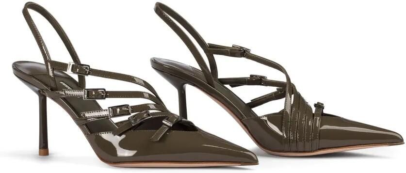 Le Silla 80mm Scarlet slingback pumps Groen - Foto 4