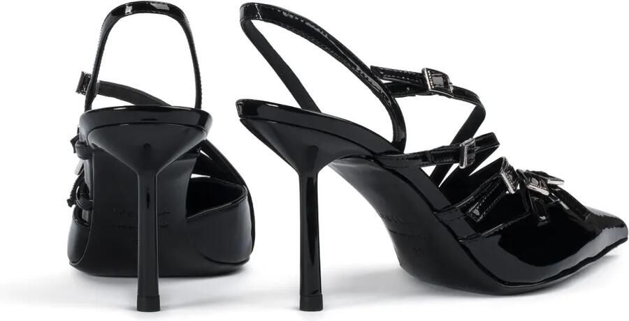 Le Silla 80mm Scarlet slingback pumps Zwart - Foto 3