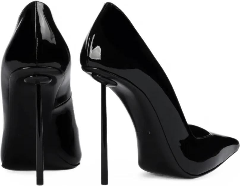 Le Silla Amelia patent-finish pointed-toe pumps Zwart - Foto 3