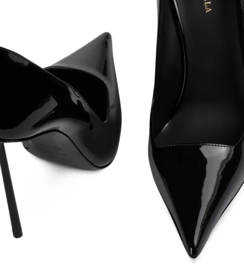 Le Silla Amelia patent-finish pointed-toe pumps Zwart - Foto 2