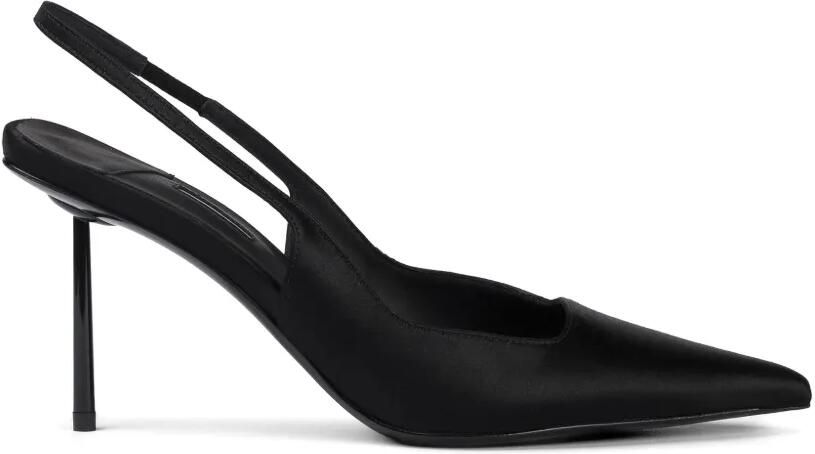 Le Silla Amelia pumps van zijde-satijn Zwart