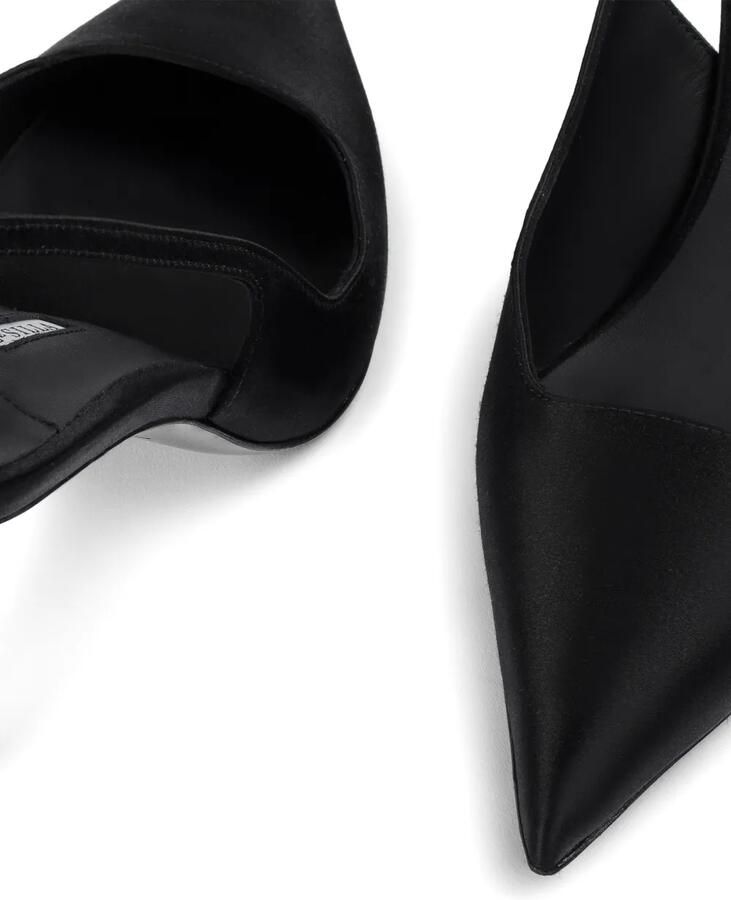 Le Silla Amelia pumps van zijde-satijn Zwart - Foto 2