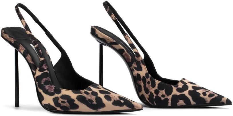 Le Silla Amelia slingback pumps met luipaardprint Beige