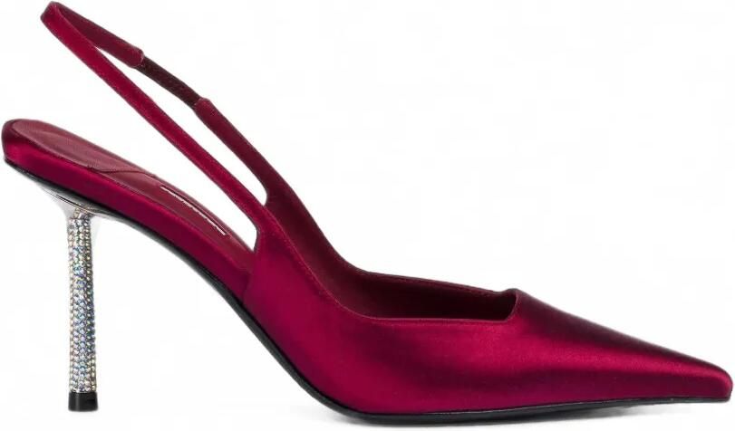 Le Silla Amelia slingback pumps verfraaid met kristallen Rood