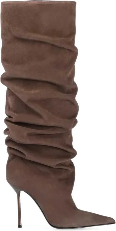 Le Silla Bella laarzen met ruches Bruin