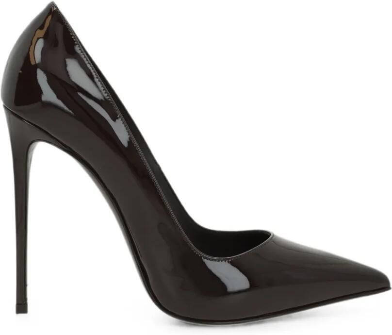 Le Silla Bella lakleren pumps met puntige neus Bruin