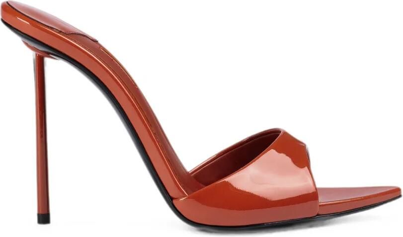 Le Silla Bella lakleren sandalen Oranje