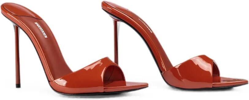 Le Silla Bella lakleren sandalen Oranje - Foto 4