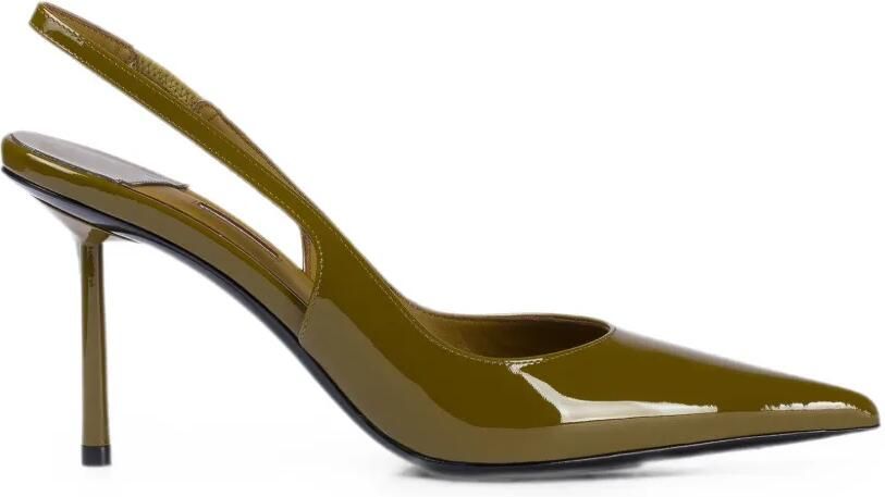 Le Silla Bella lakleren slingback pumps Groen