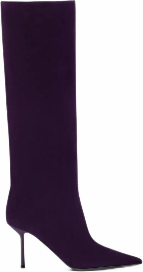 Le Silla Bella pointed-toe stiletto-heel boots Paars