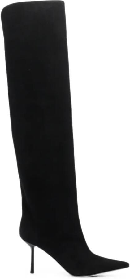 Le Silla Bella suède overknee laarzen Zwart