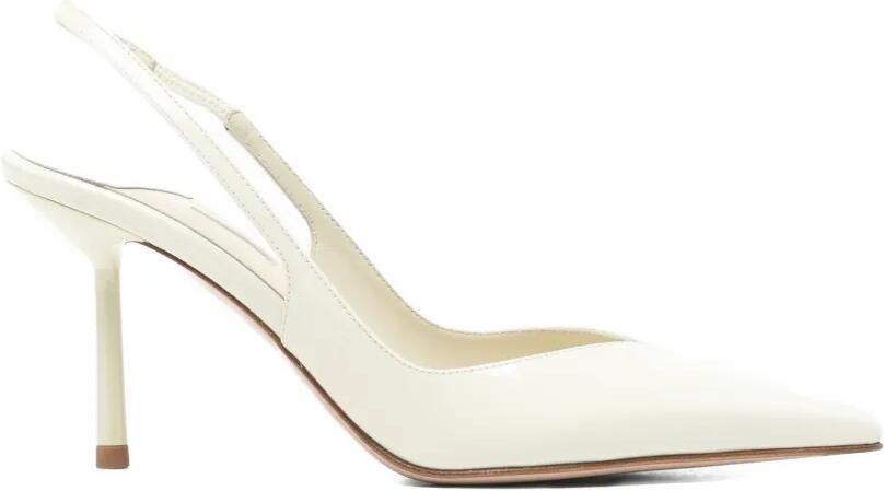 Le Silla Chanel Vivienne slingback pumps met puntige neus Groen