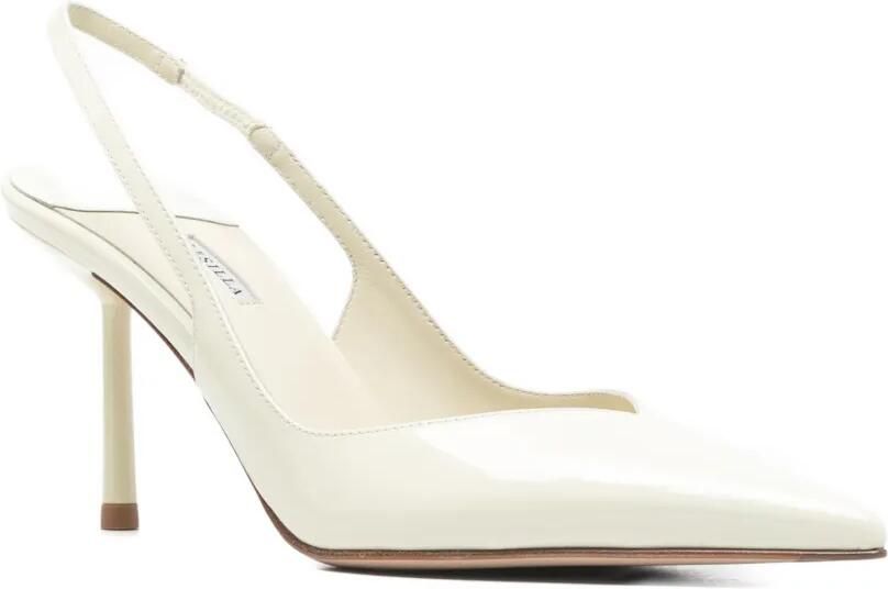 Le Silla Chanel Vivienne slingback pumps met puntige neus Groen - Foto 2