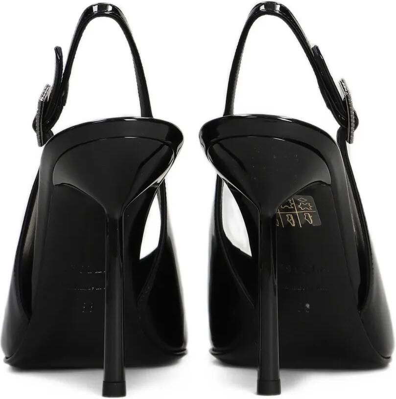Le Silla Clivage crystal-embellished slingback pumps Zwart - Foto 3