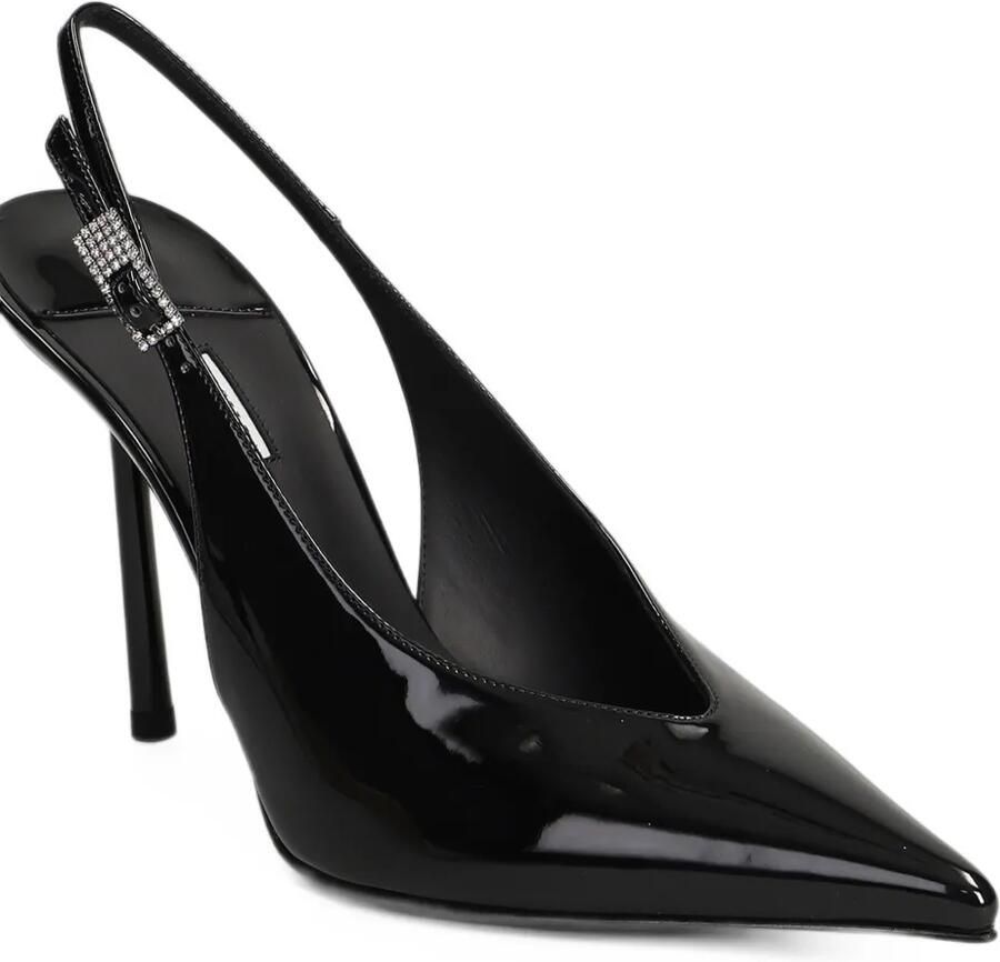 Le Silla Clivage crystal-embellished slingback pumps Zwart - Foto 2