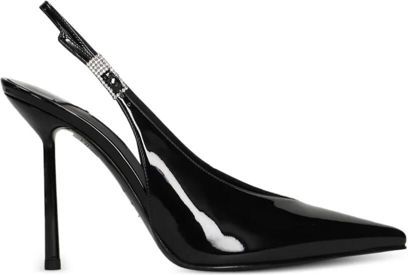 Le Silla Clivage crystal-embellished slingback pumps Zwart - Foto 5