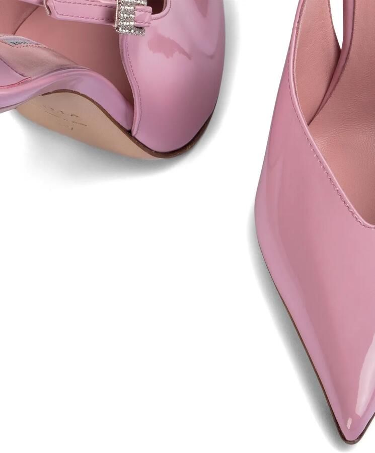 Le Silla Clivage slingback pumps met gesp Roze - Foto 2