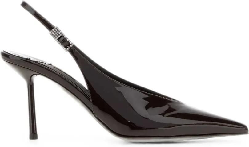 Le Silla Clivage slingback pumps verfraaid met kristallen Bruin