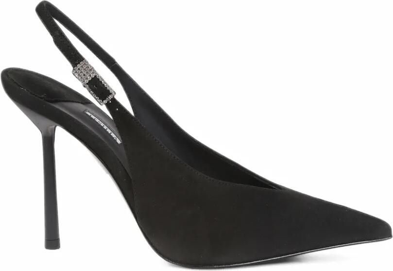 Le Silla crystal-embellished slingback pumps Zwart