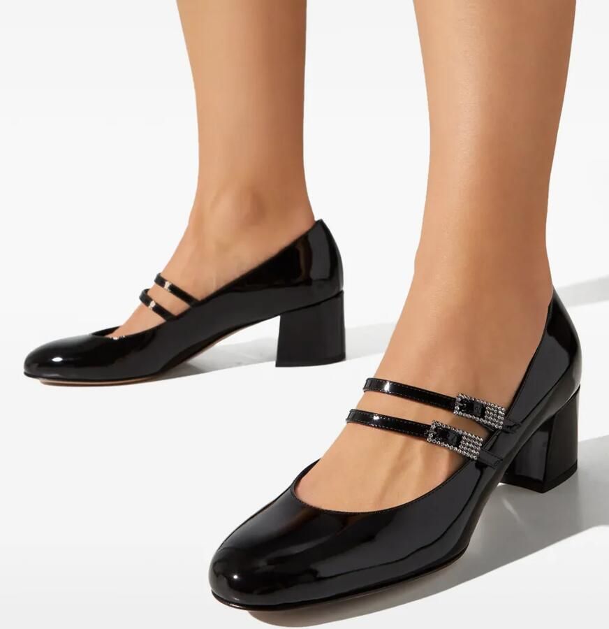 Le Silla Danielle Mary Jane pumps met dubbele bandjes Zwart