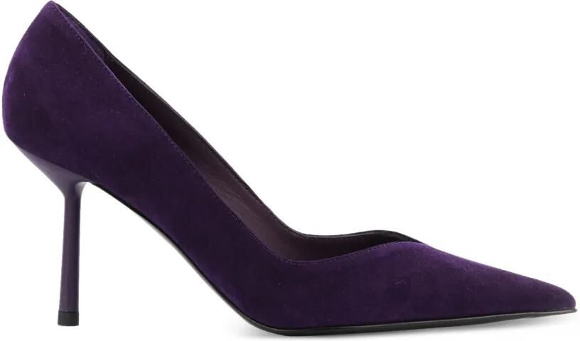 Le Silla Deco Vivienne suède pumps Paars
