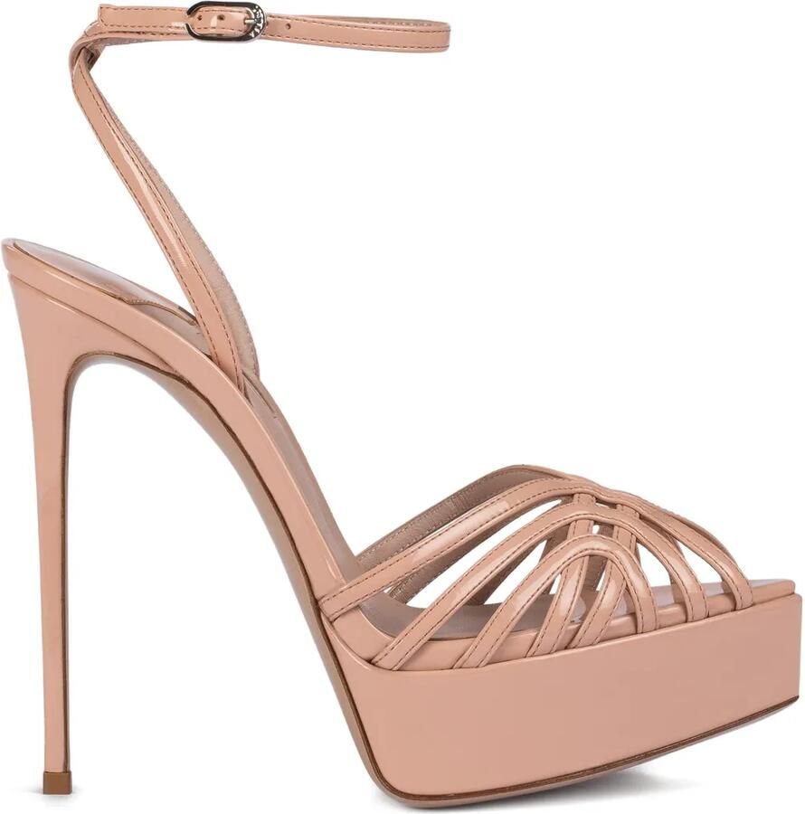 Le Silla Embrace sandalen met plateauzool Beige