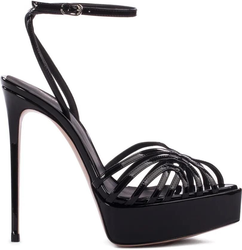 Le Silla Embrace sandalen met plateauzool en bandjes Zwart