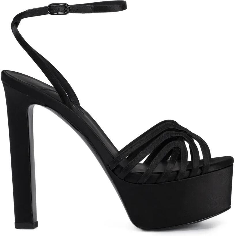 Le Silla Embrace sandalen met plateauzool Zwart
