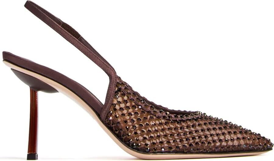 Le Silla Gilda 80 mm slingback pumps Bruin
