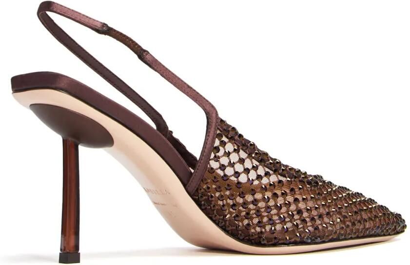 Le Silla Gilda 80 mm slingback pumps Bruin - Foto 4