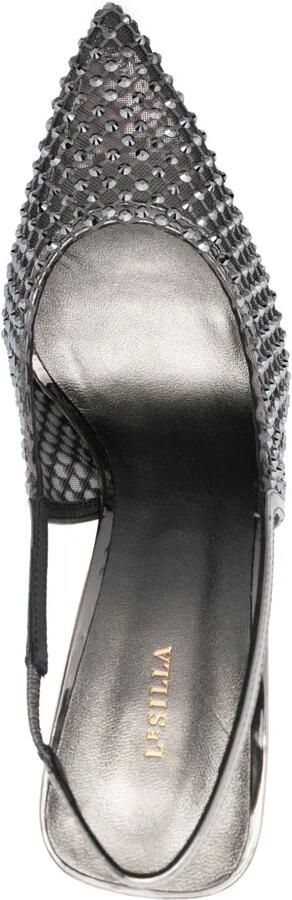 Le Silla Gilda 80 mm slingback pumps Grijs - Foto 3