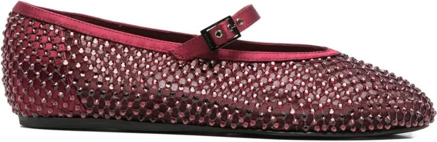 Le Silla Gilda ballerina's met kristallen Rood