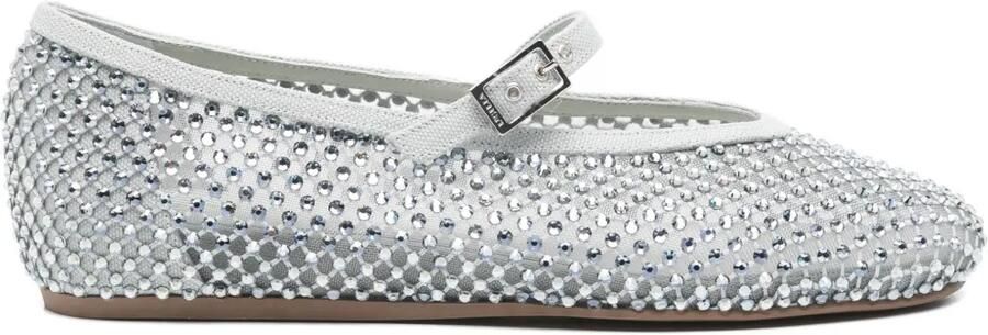 Le Silla Gilda ballerina's met ronde neus Zilver
