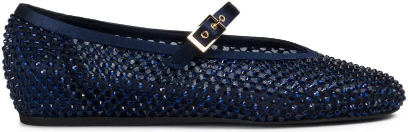 Le Silla Gilda ballerina's verfraaid met kristallen Blauw