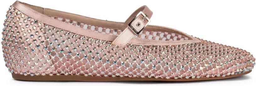 Le Silla Gilda ballerina's verfraaid met kristallen Roze