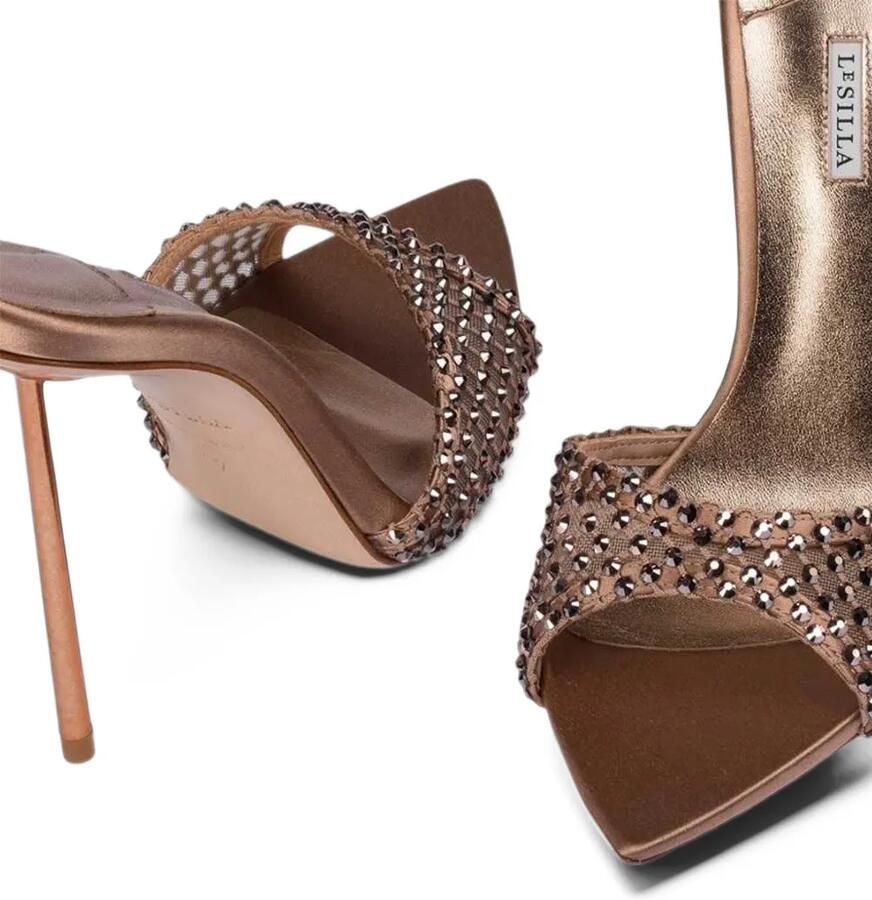 Le Silla Gilda crystal-embellished pointed-toe sandals Bruin - Foto 2